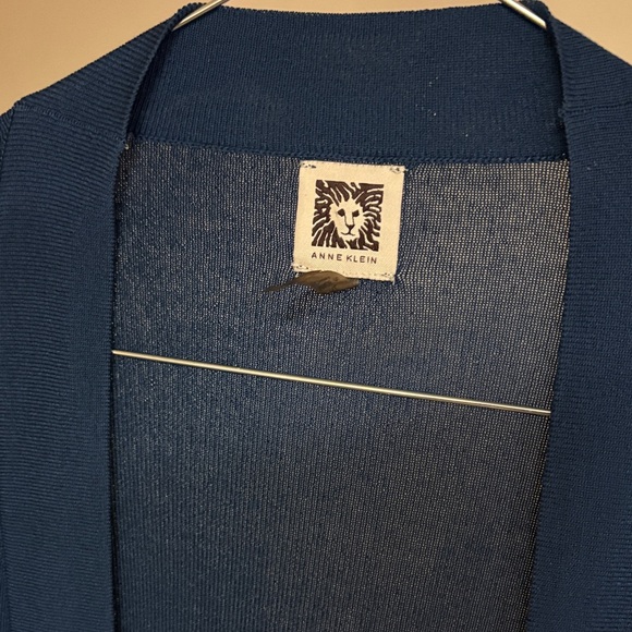 Anne Klein Deep Blue Open Cardigan - Picture 1 of 10